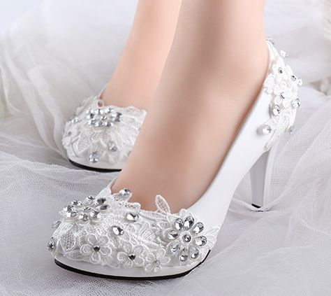 bridal diamond shoes