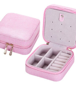 jewelry storage box pink